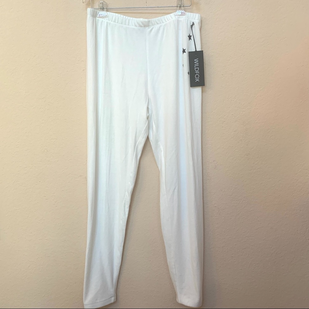 Wildfox VANILLA White BELIEVE RORY Joggers Pants